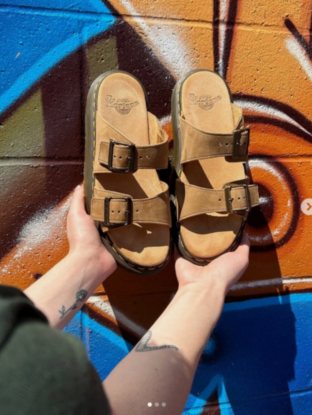 DR. MARTENS JOSEF BRONX SUEDE SLIDE SANDALS MSRP$175 Wellmade & Versatile - Picture 4 of 16